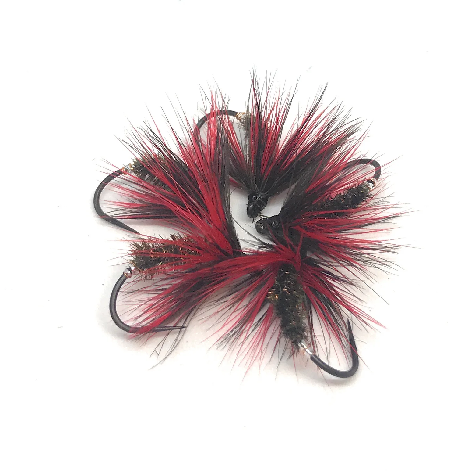 Black & Red Wet Fly sommerse 3 artificiali ami #8-20 pesca mosca