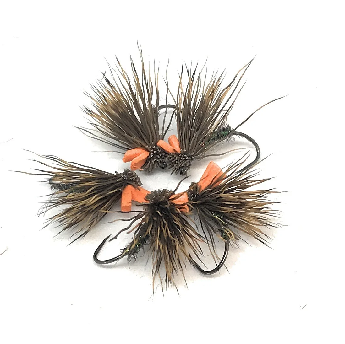 Deer Hair Caddis Hy Vis secco tricottero ami 10-16 pesca mosca