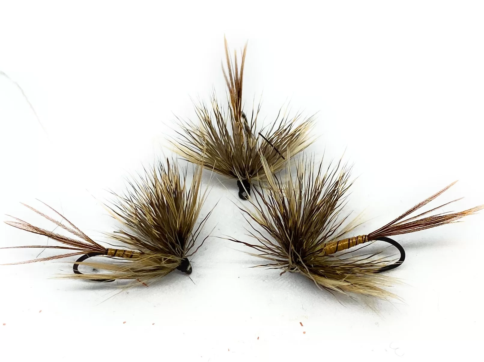Epeorus Dry Fly 3 artificiali secche ami 10 6 8 pesca mosca
