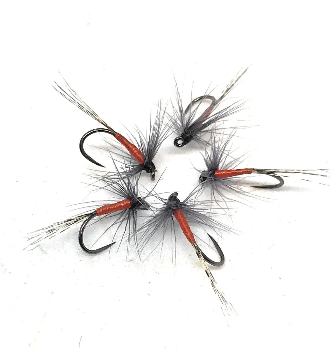 Orange Spinner Wet Fly sommerse 3 pezzi ami 8-20 pesca a mosca