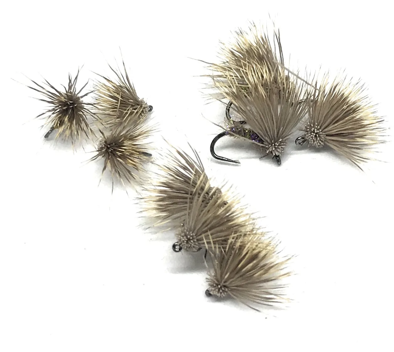 Roe Hair Caddis Dry Fly secche tricotteri amo 10 12 14 16 pesca mosca