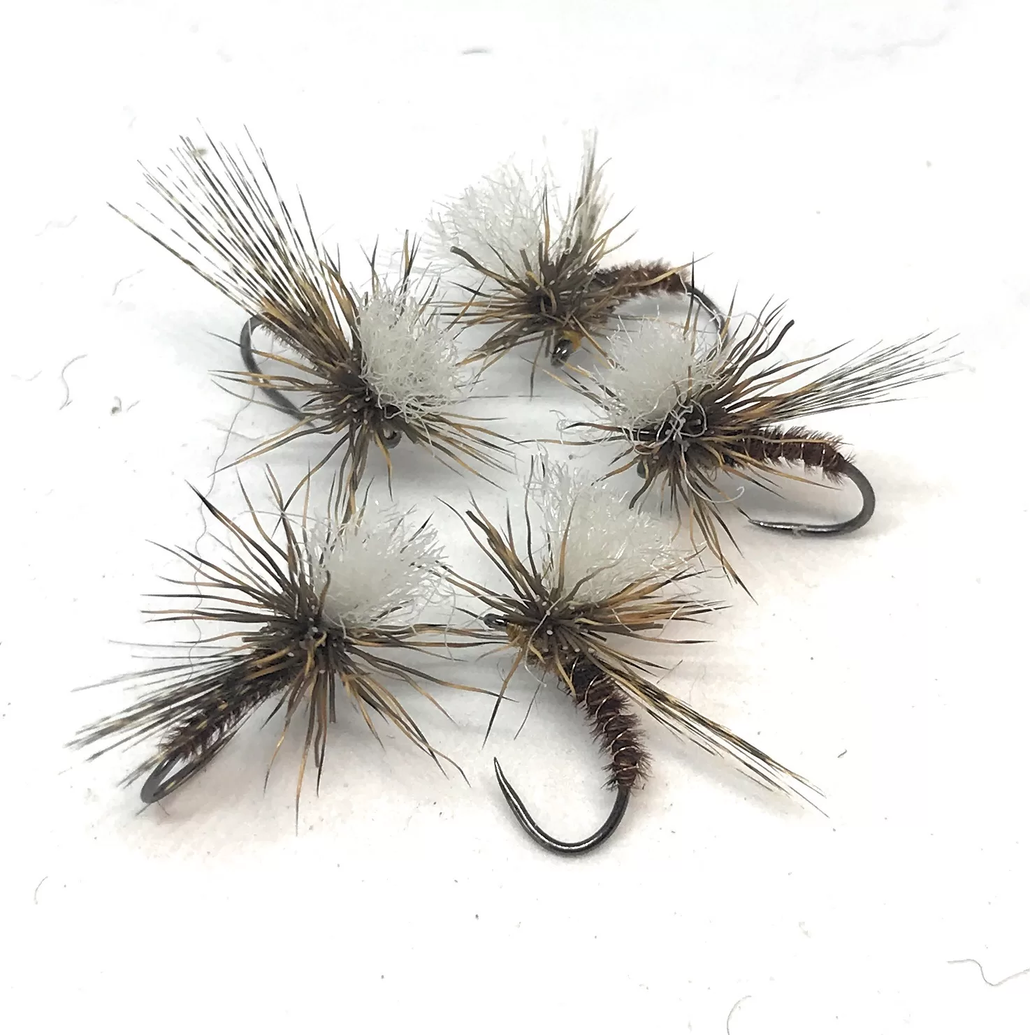 Roe Parachute Hi Vis White Dry Fly secche, artificiali pesca mosca amo 10-16