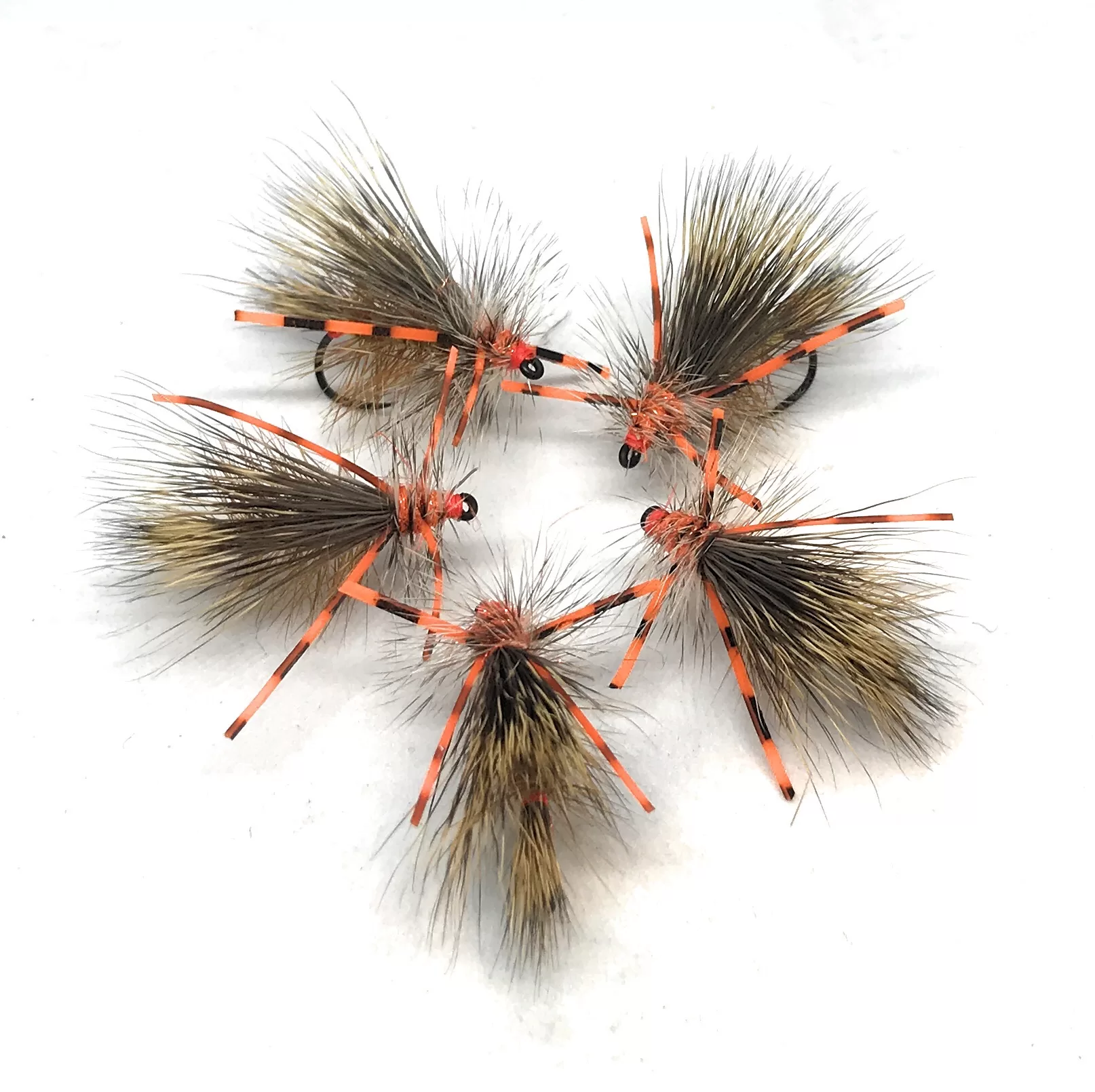 Stimulator Orange Dry Fly secche tricotteri amo 8 10 12 pesca a mosca