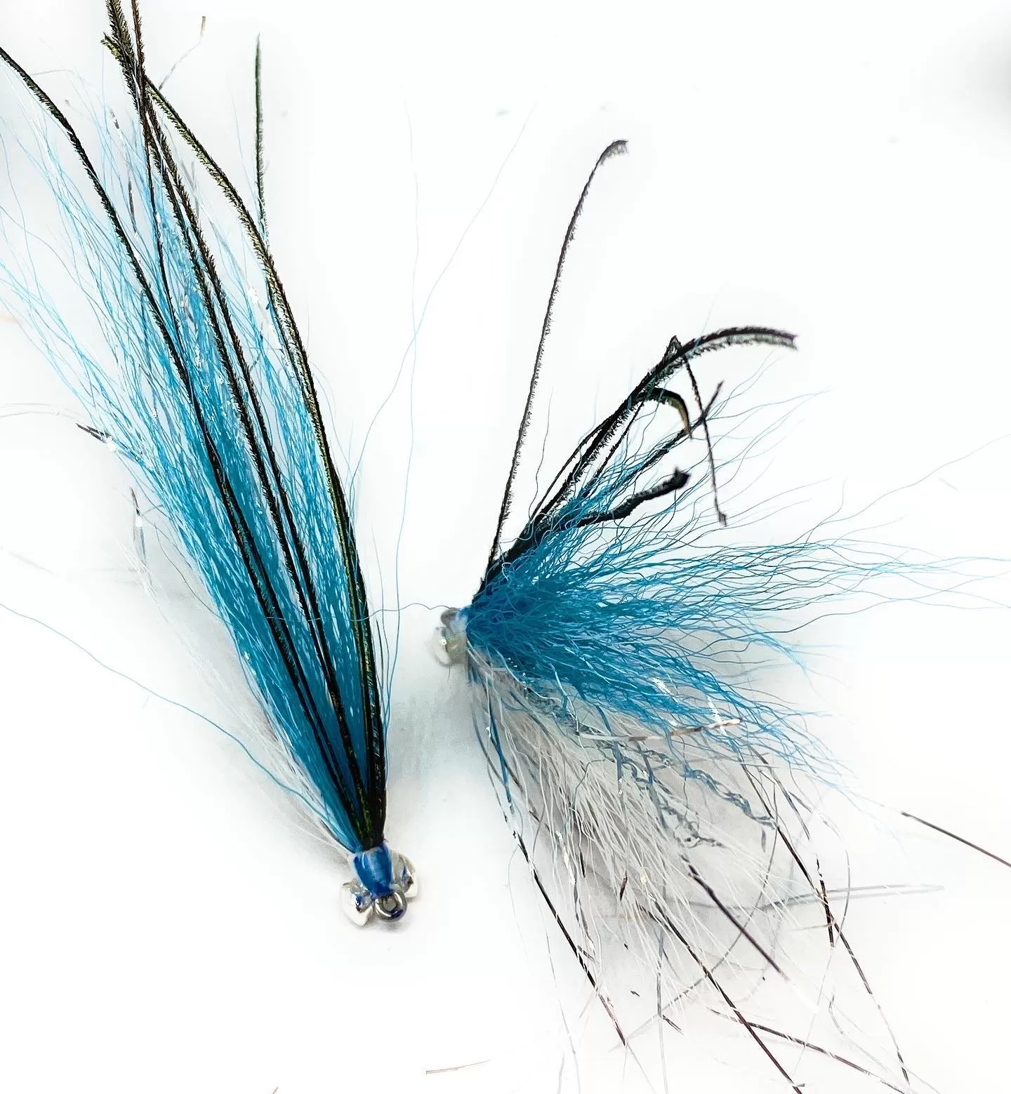 Anchovie White & Blue saltwater fly hook 1/0 2 2/0 3/0 4 4/0 6