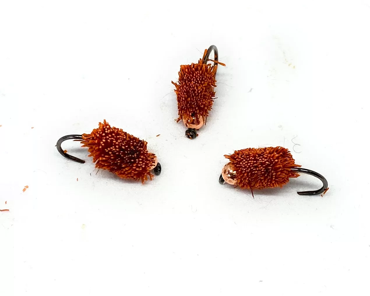 Brown Pellets streamer lago 3 mosche artificiali amo 8 10 12 pesca a mosca