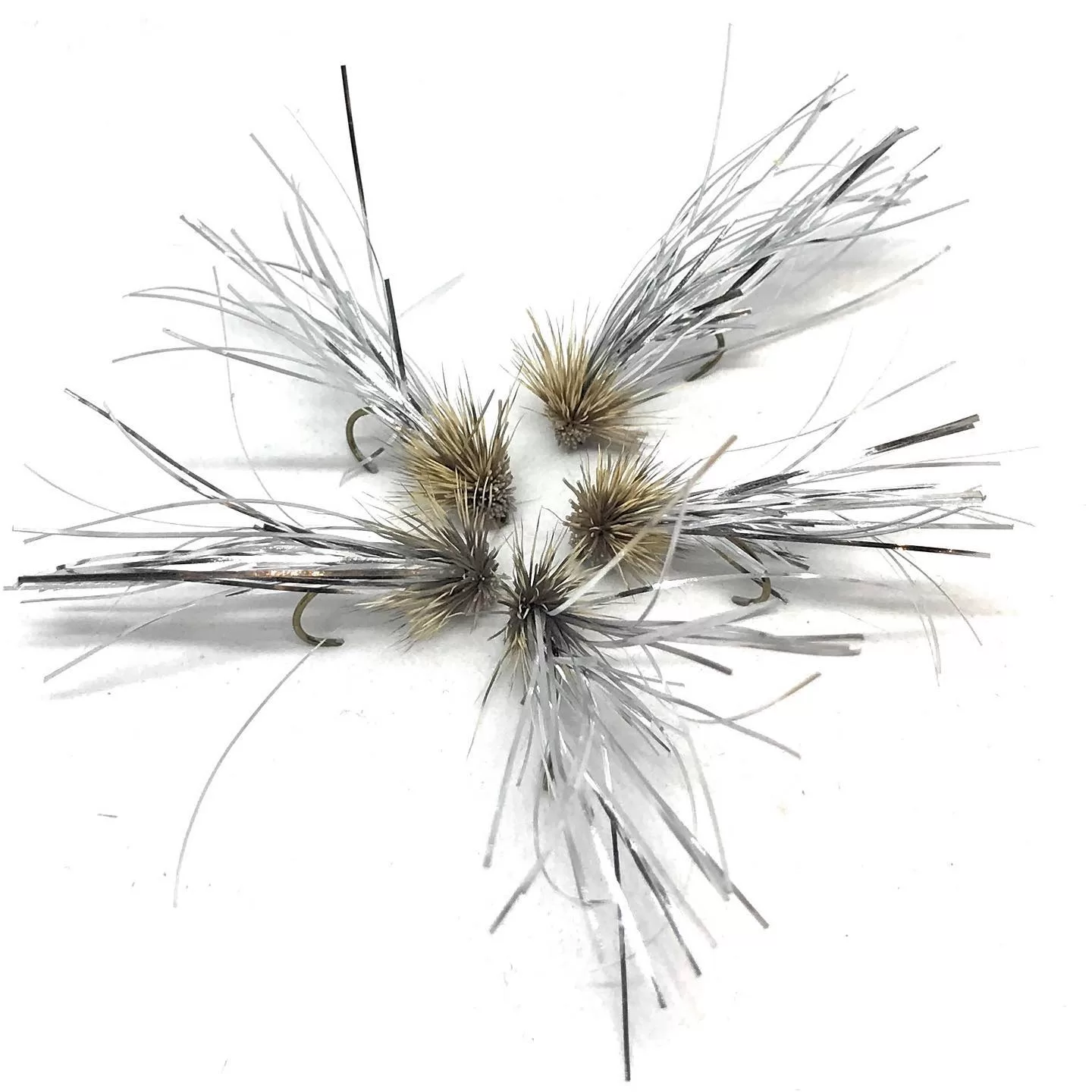 Flashino Suspended Silver Streamer - 3 mosche artificiali streamer lago ami 8-10-12