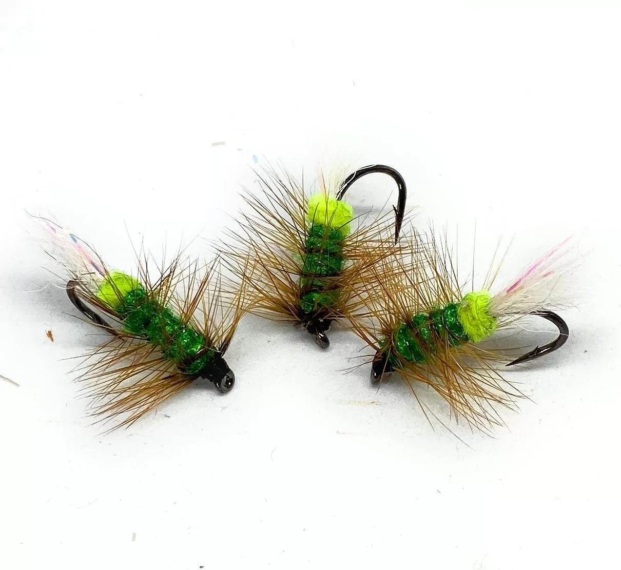 George River Wet Green mosca artificiale salmone amo 10 4 6 8 pesca a mosca