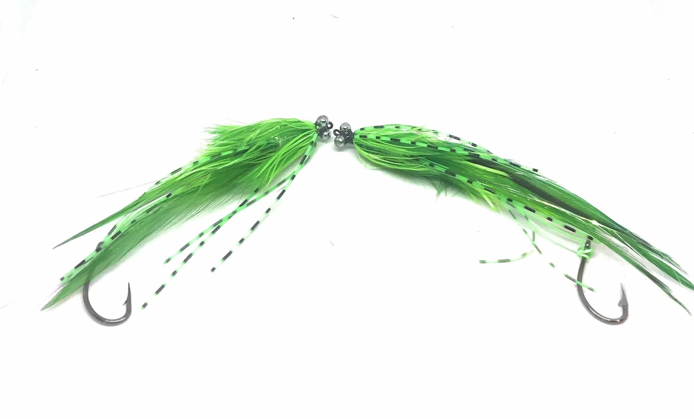 Intruder Green streamer fly fly fishing 6-8 cm