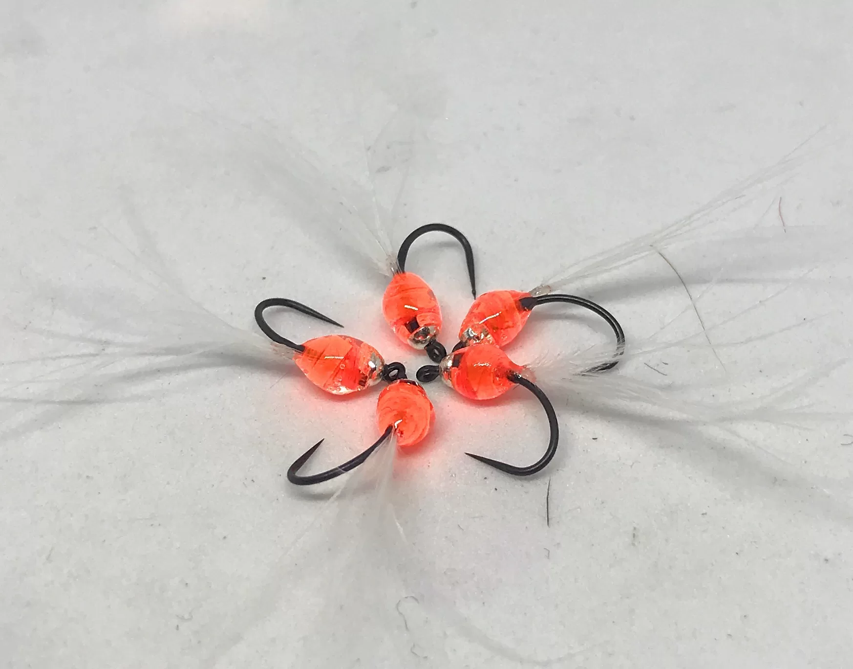Optics Eggs streamers per lago, 3 mosche artificiali ami 8-10-12