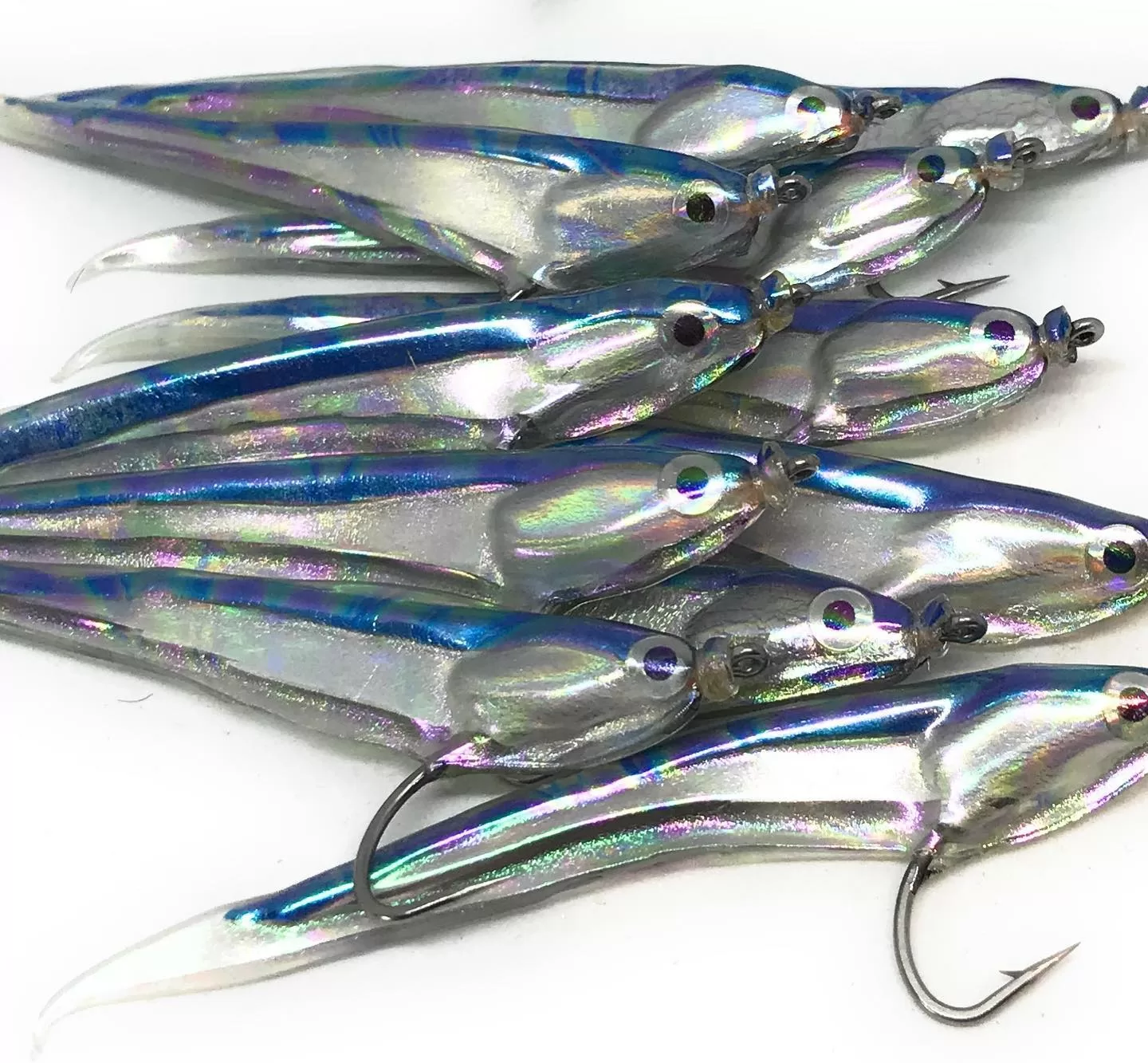 Pack 12 moscas Bluewater pesca mar anzuelos 10 12 14 16