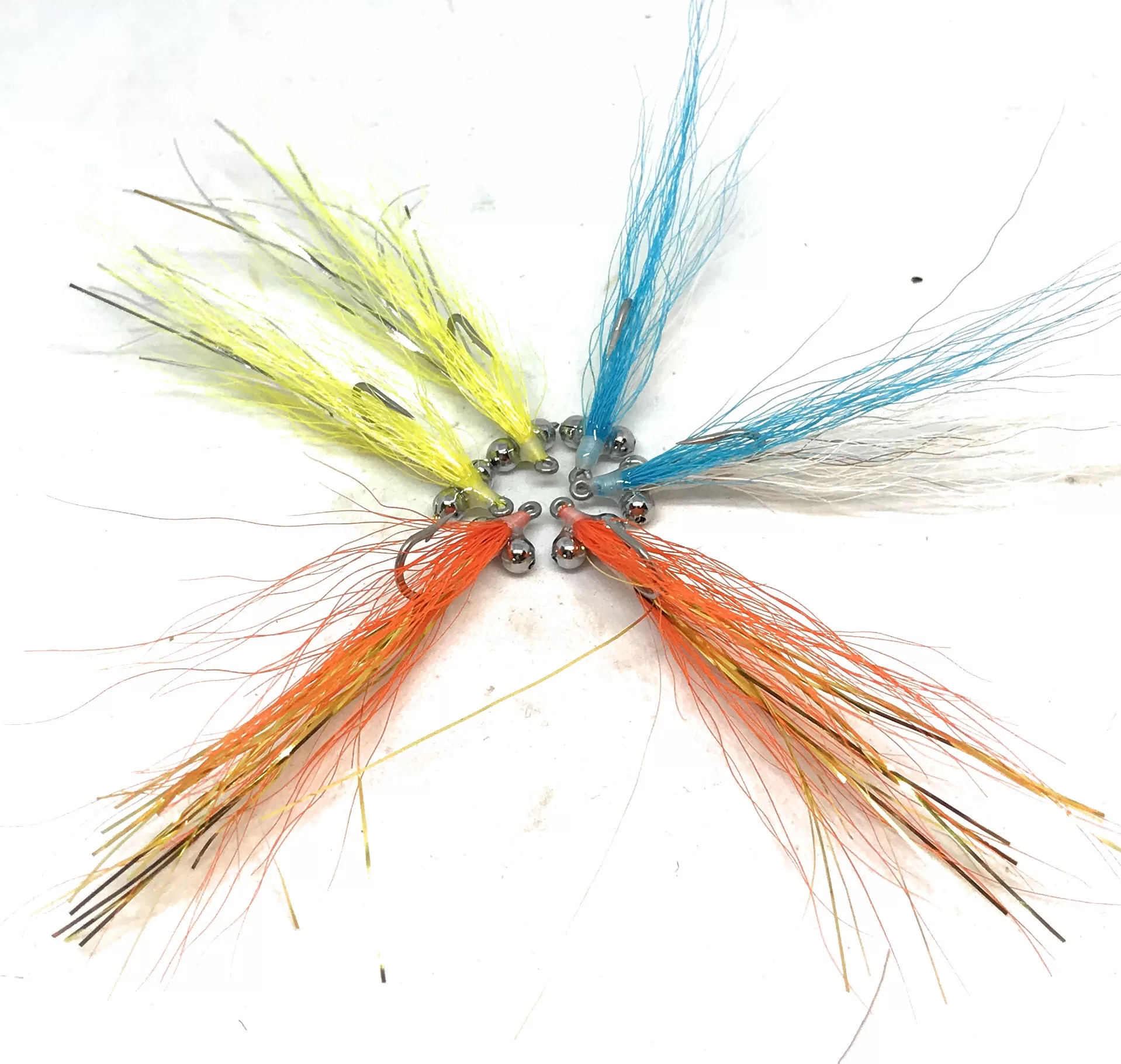 Pacchetto 12 mosche spigola pesca a mosca ami 10-16