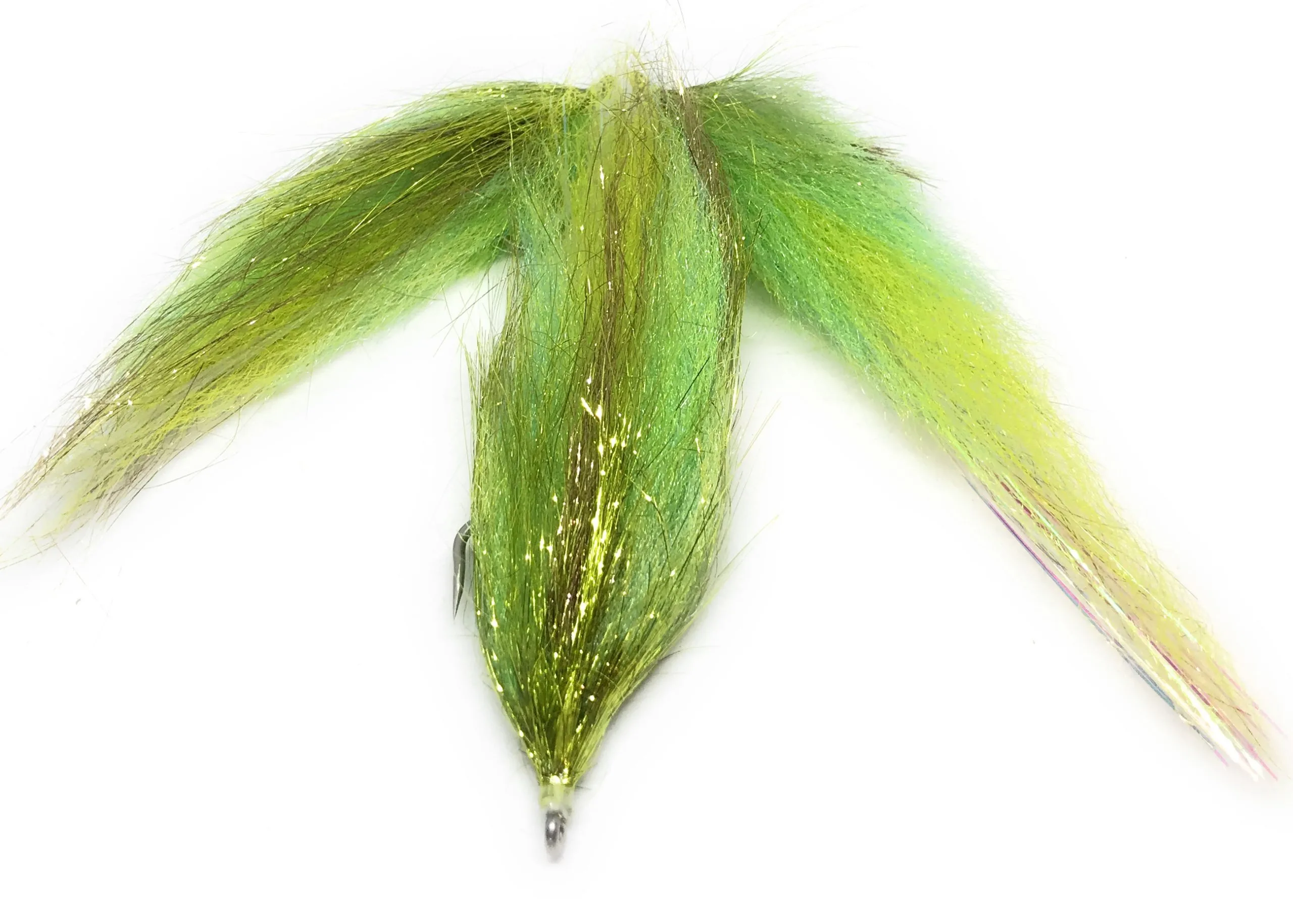 Pike Chartreuse fly for pike 12-18cm Italian fly fishing