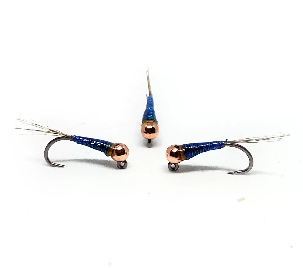 Blue Jig Perdigones Ninfa set 3 artificiali ami 12-18 pesca mosca