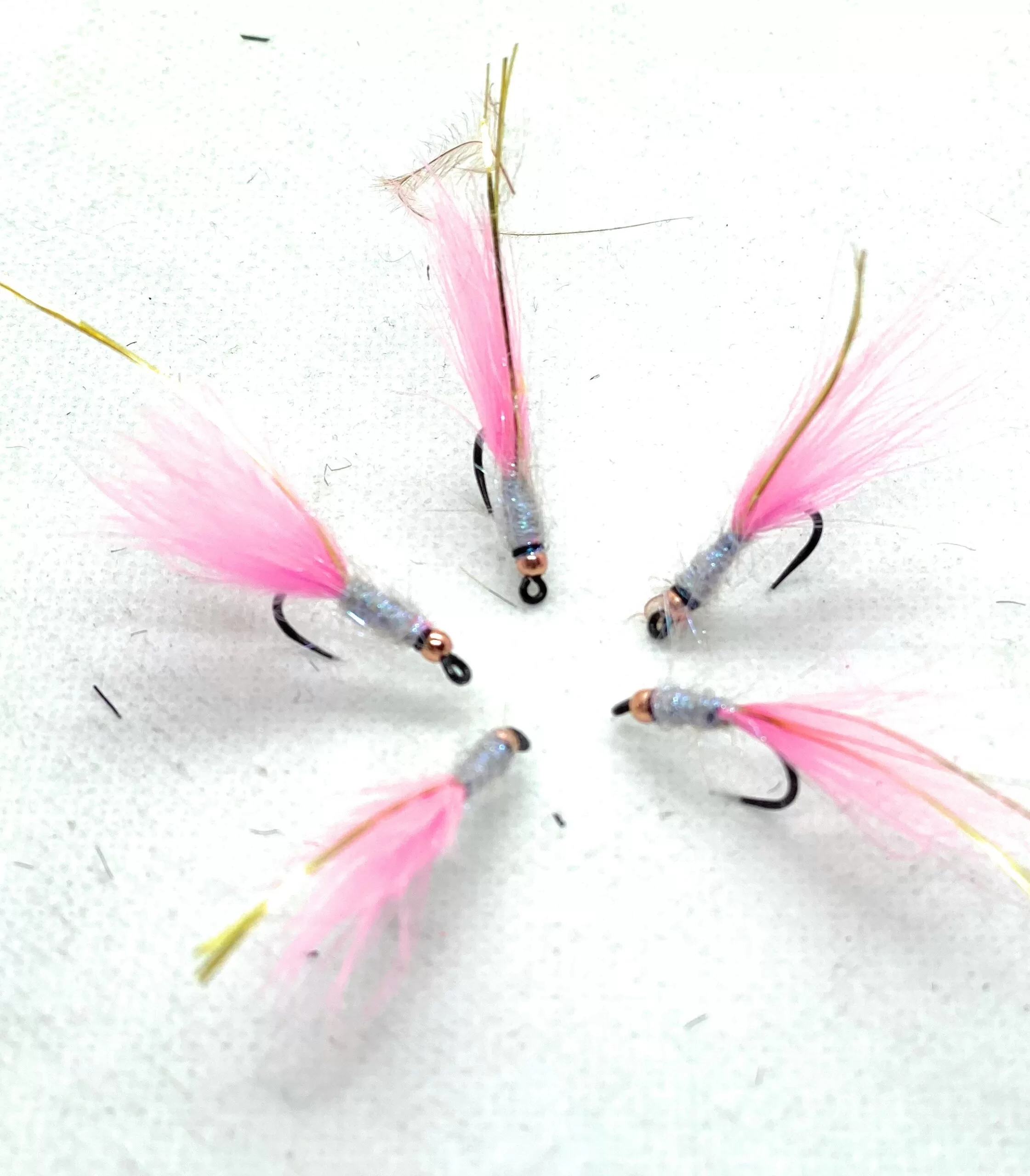 Competition Hot Pink Streamer mosca artificiale pesca lago ami 8 10 12