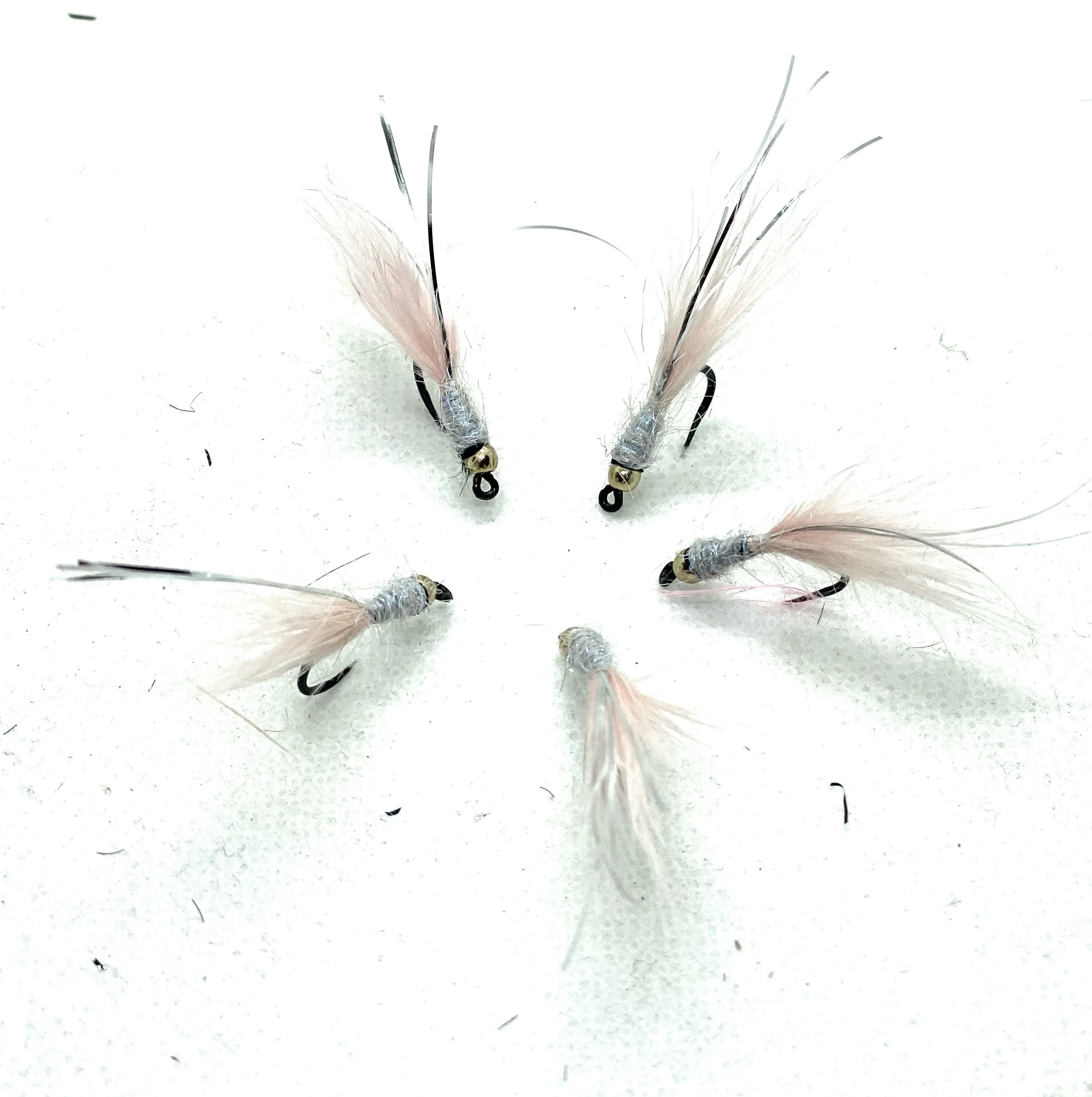 Competition Lgt Pink Streamer - 3 mosche artificiali per lago ami 8, 10, 12
