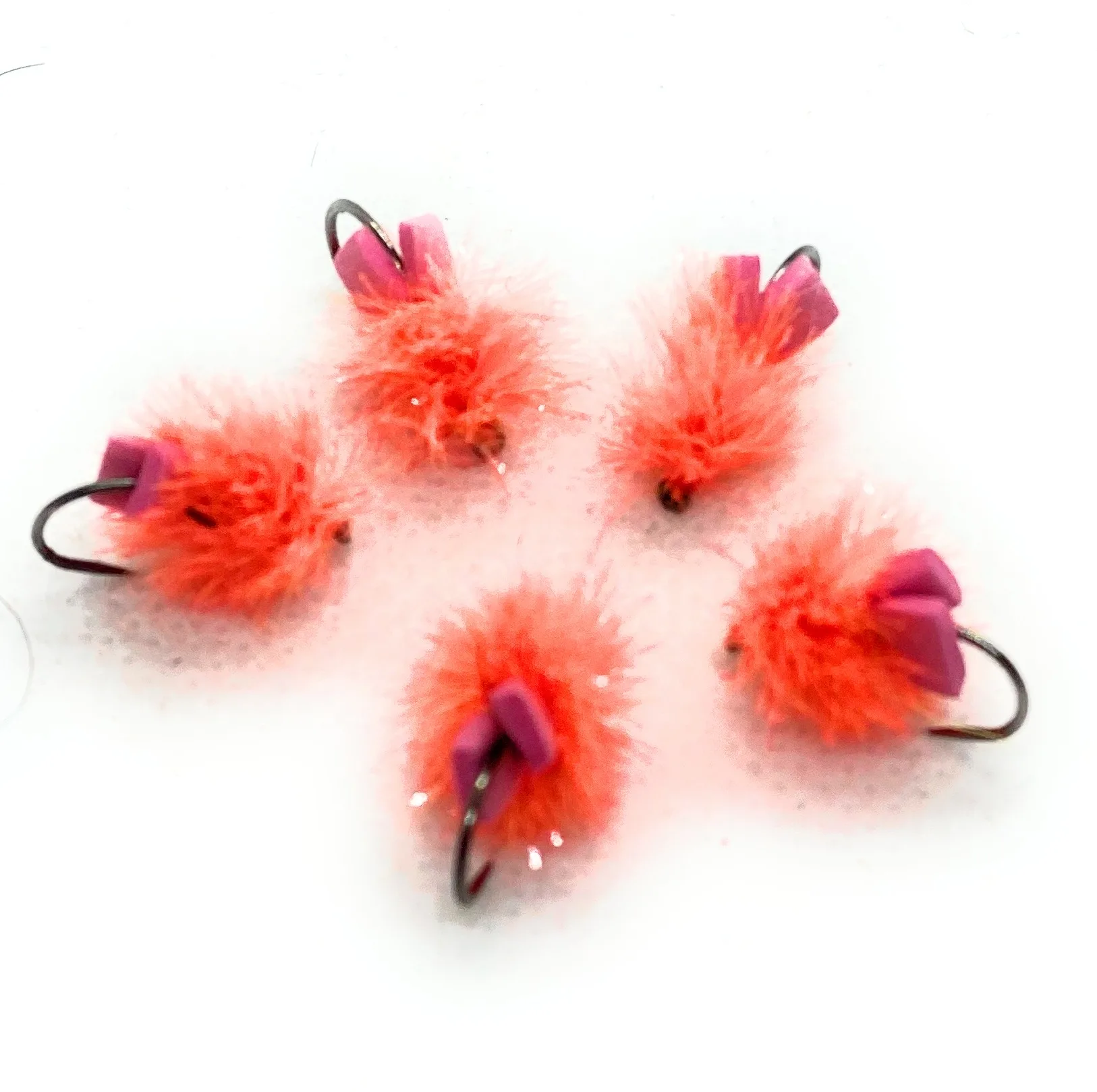 FAB Blob Orange Fluo mosca artificiale lago amo 8 10 12 pesca a mosca