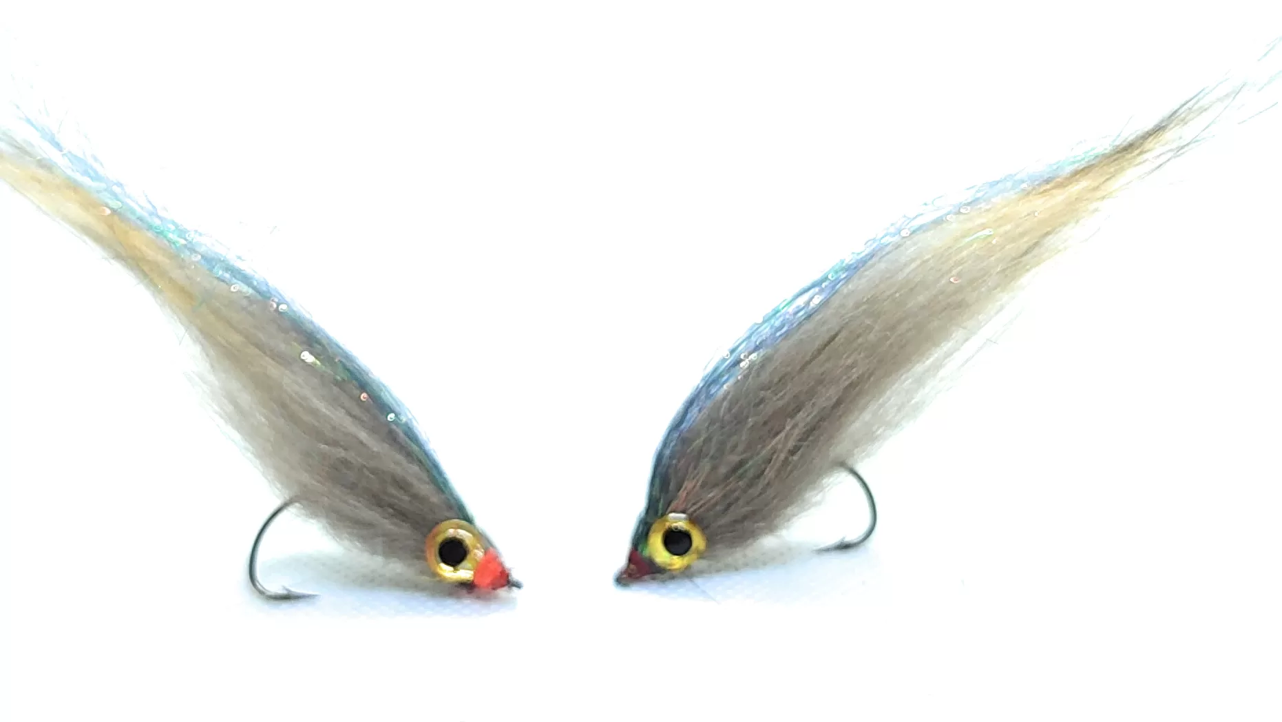 Chub Craft Minnow 2 flies hook 1/0 2 2/0 3/0 fly fishing saltwater pike bass
