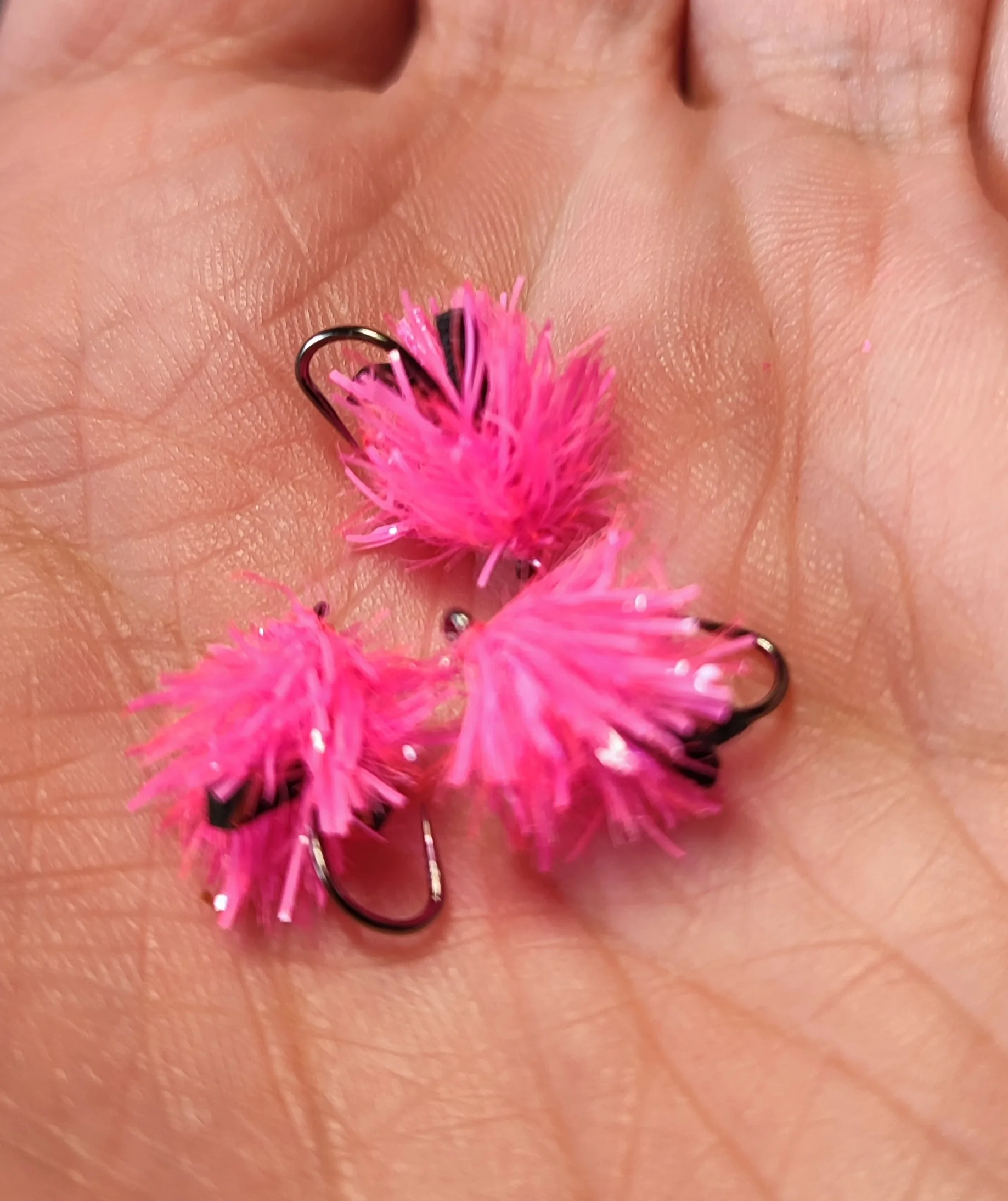 FAB Blob Jelly Fuchsia Black mosca artificiale lago ami 8-10-12 pesca mosca