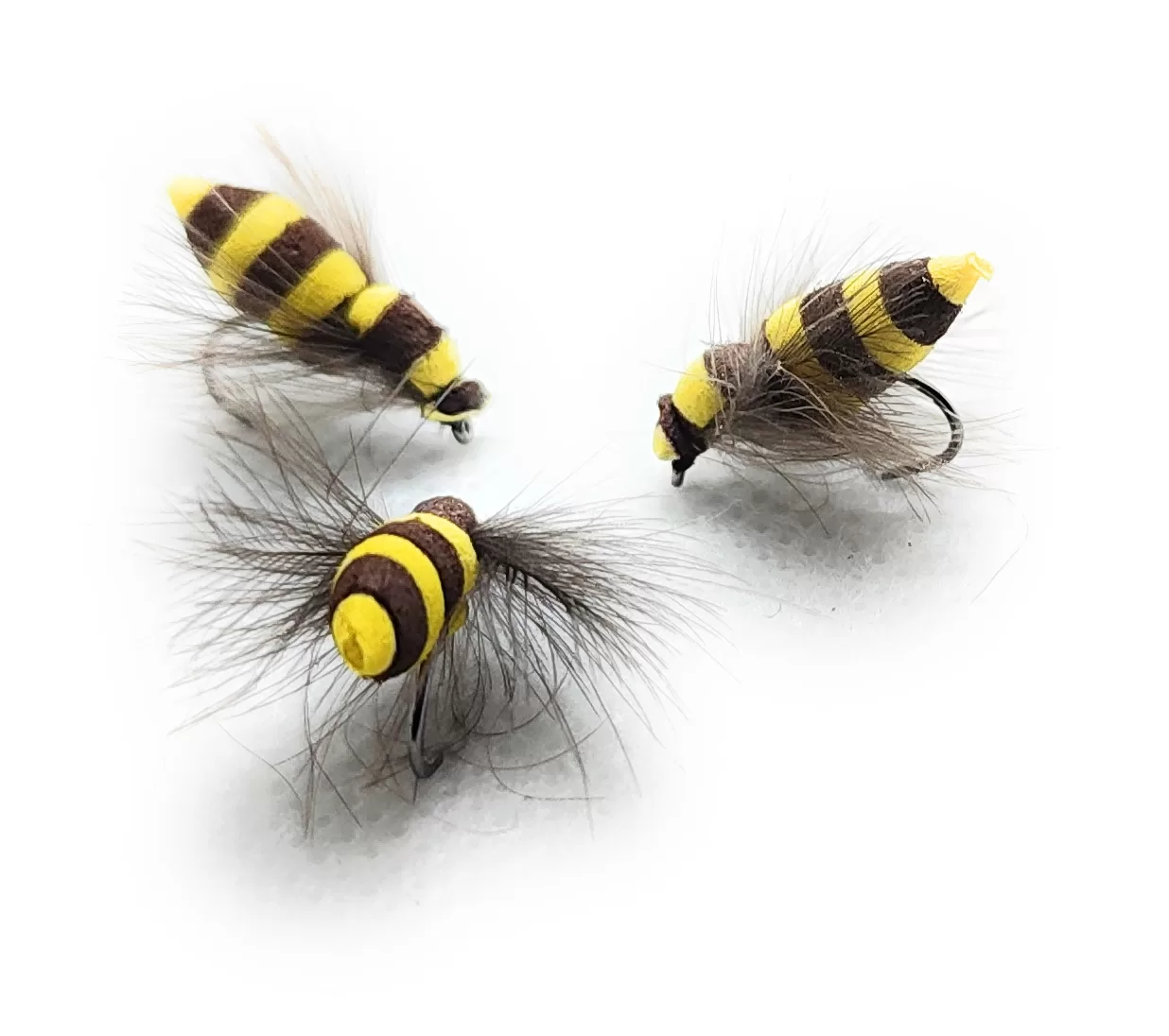 Foam Bee CDC Terrestrial mosca artificiale secca amo 10 8 pesca mosca