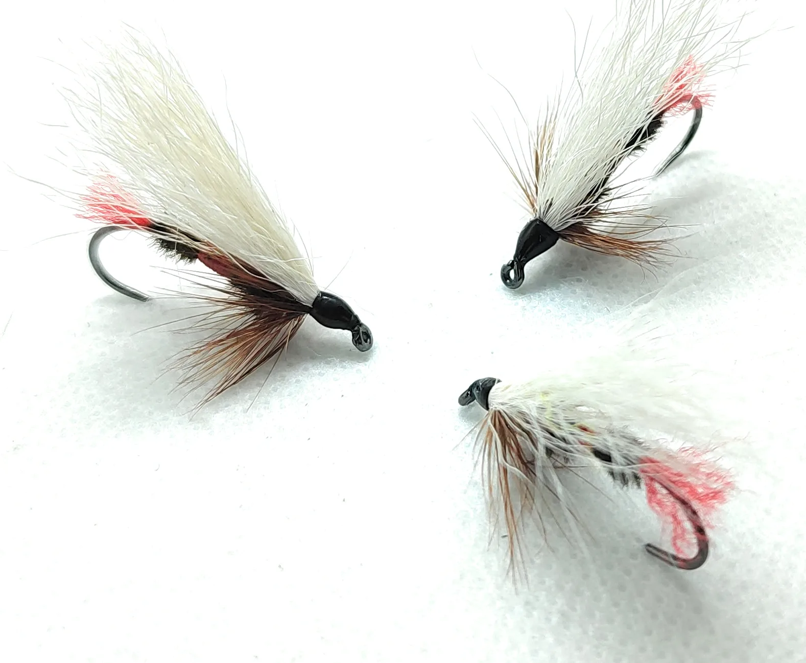 Royal Coachman Streamer 3 artificiali pesca a mosca, amo #2 #4 #6 #8 fiume