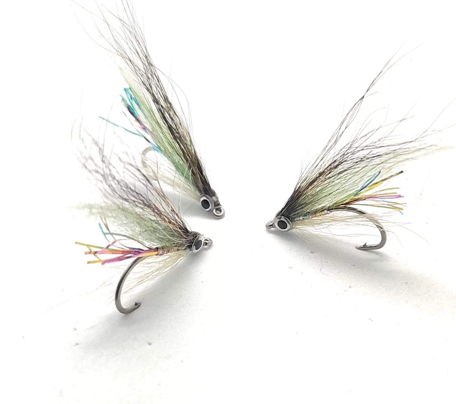 Aspius Micro Deceiver White Olive Squirrel ami 10 6 8 mosche artificiali pesca