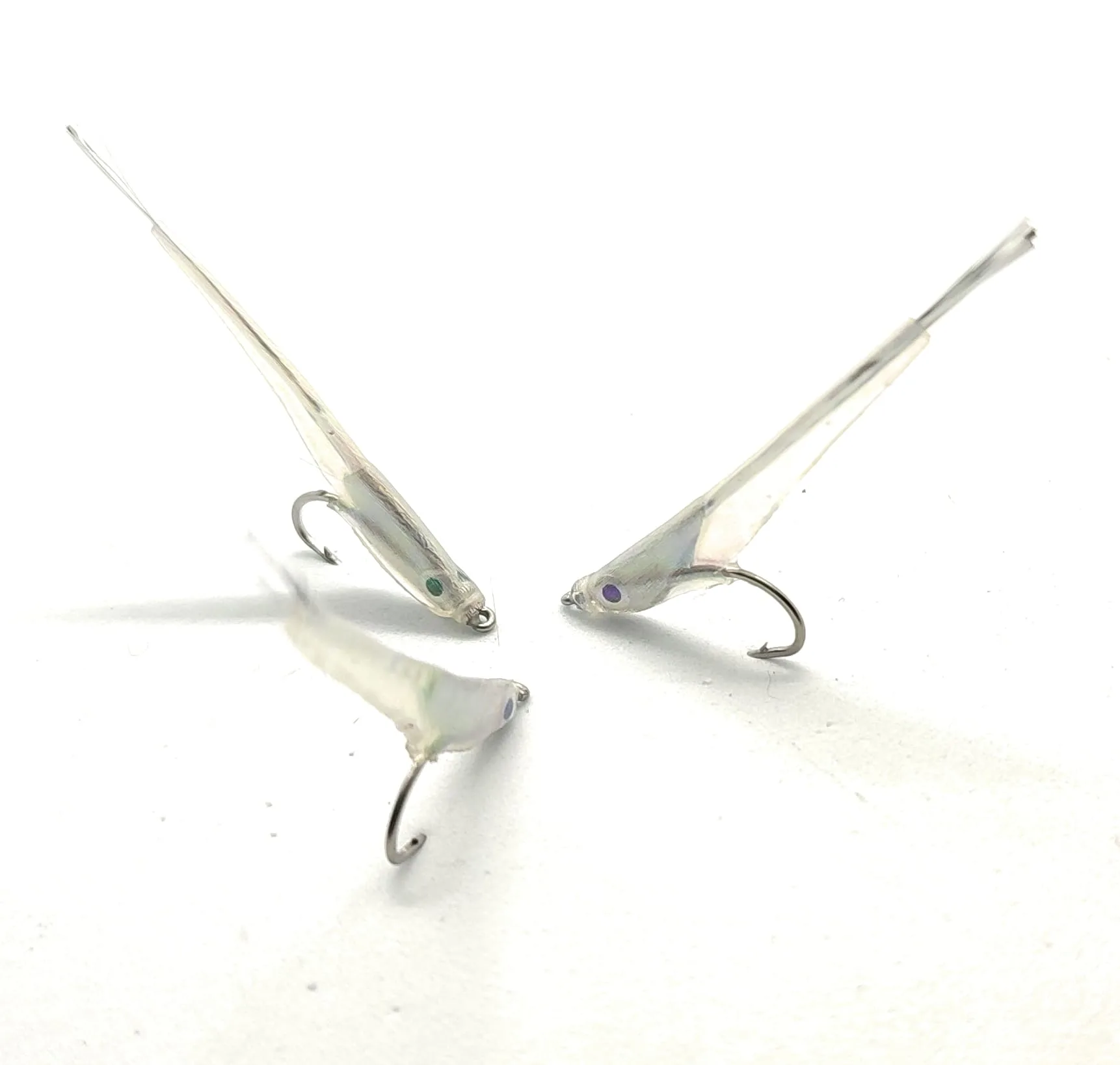 Aspius Micro Gummy Minnow 3 artificiali ami 10 6 8 pesca a mosca mare aspio