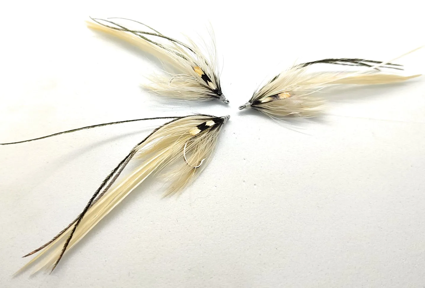 Flat Wing Brush White mosca saltwater 1/0 2 2/0 3/0 pesca a mosca mare