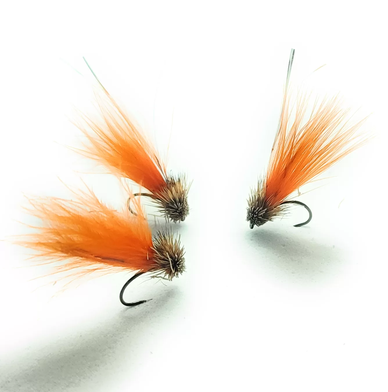 Upright Marabou Wing Suspended Orange - 3 mosche artificiali streamer ami 8-12