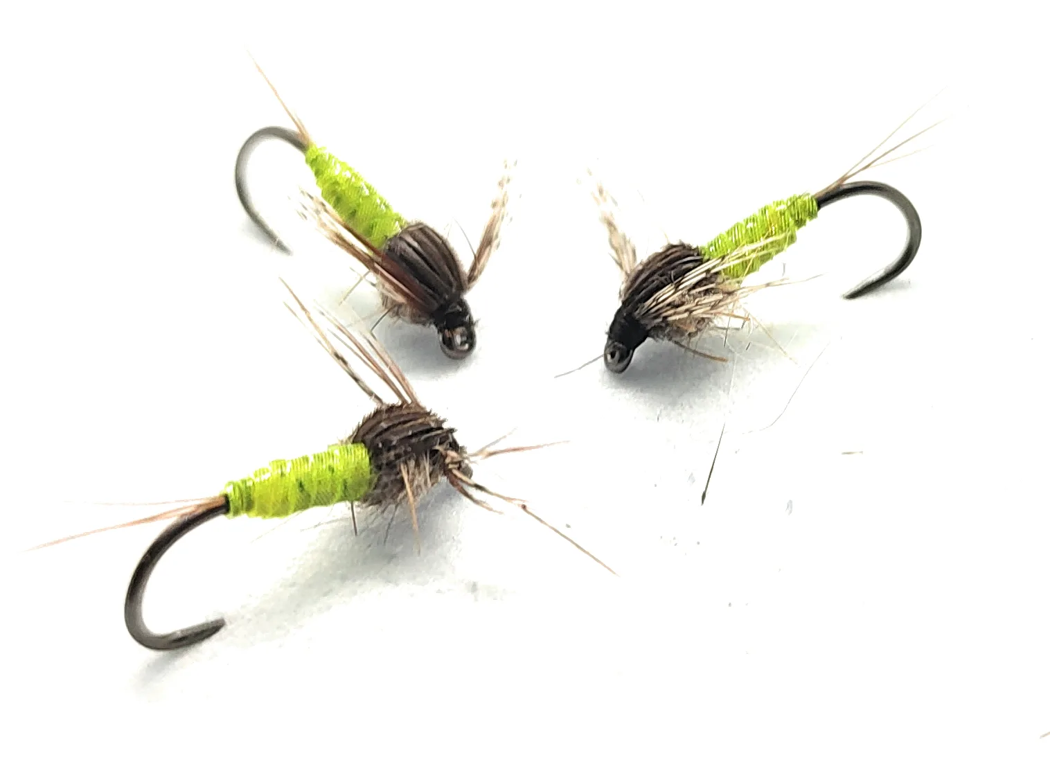 Edge Brite Nymph Yellow Nymphen Fliegen Haken 10-8 Fliegenfischen