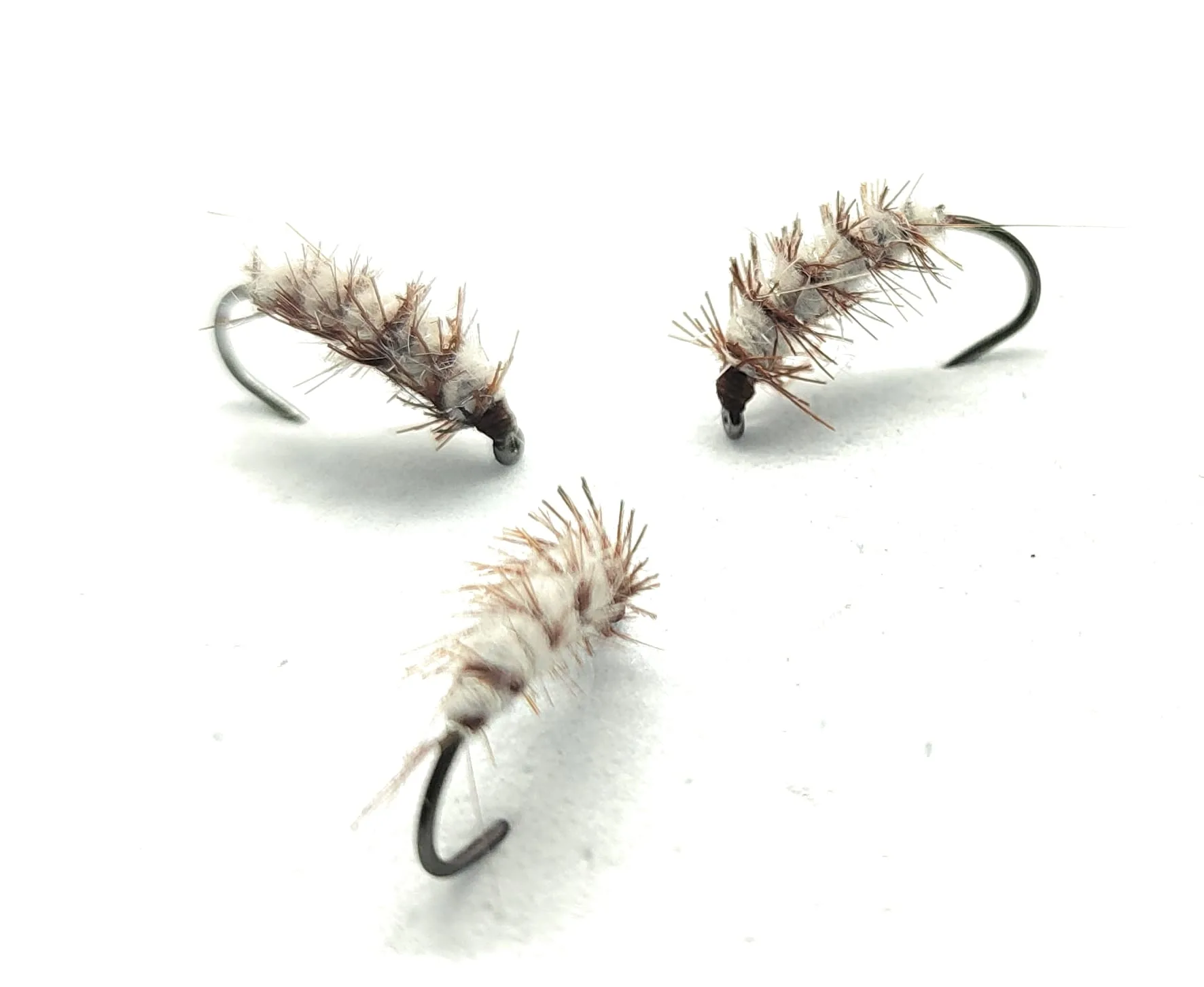 Phriganea Larvae White ninfa tricottero amo 10-8 pesca mosca