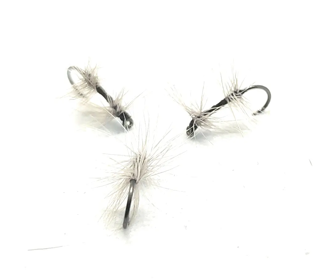 Traditional Diabolò Black Dry Fly dry flies 3 pieces hooks 8-20 fly fishing