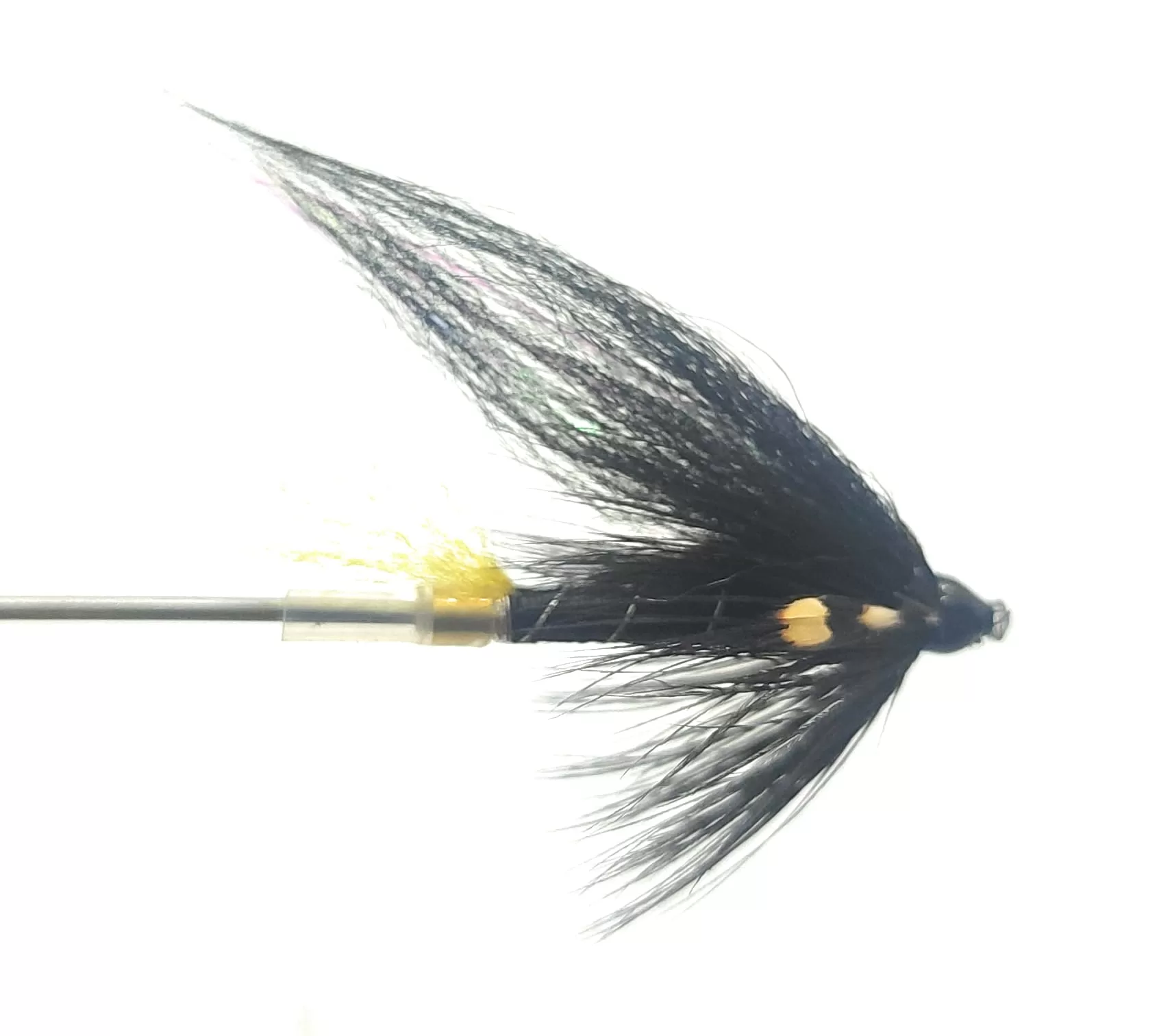 Stoat's Tail Tube Brass Salmon Fly mosca artificiale salmone ottone