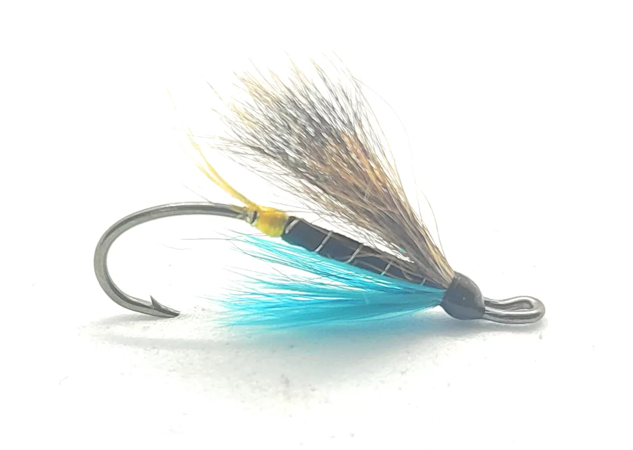 Blue Charm Salmon Fly artificiale salmone ami 2 4 6 8 pesca a mosca