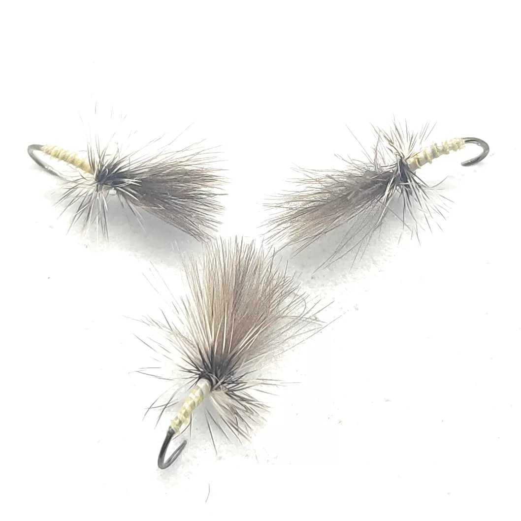 Cripple Dun Pale Yellow CDC Dry Fly secche amo 14 16 18 pesca mosca