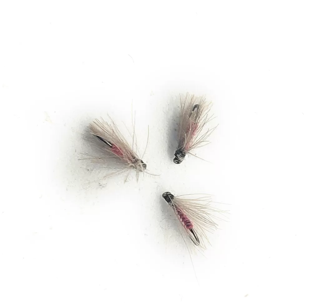 Cul de Canard Hot Pink Dry Fly secche 3 artificiali ami 14-20 pesca a mosca