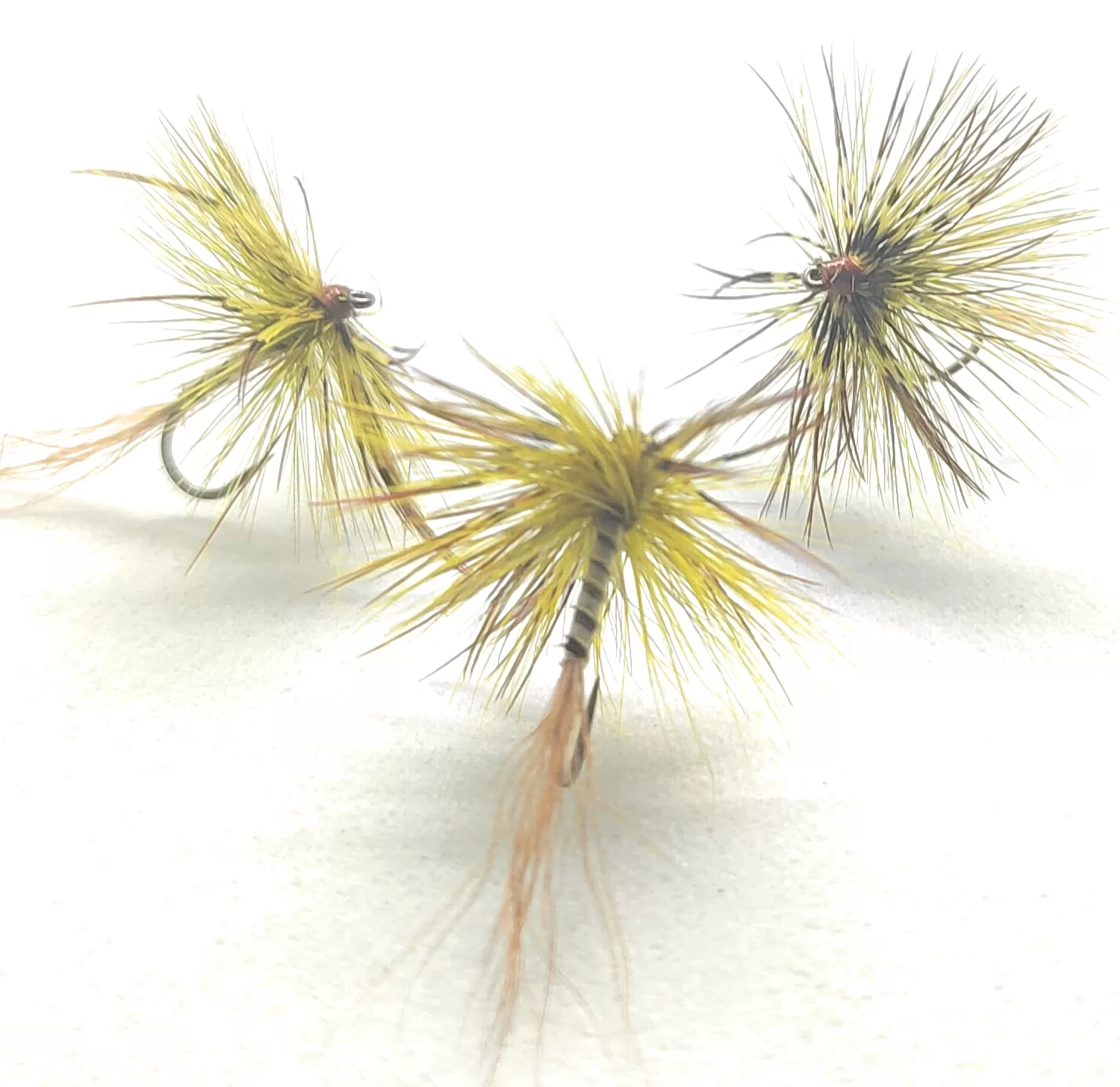 Mosca di Maggio Dry Fly secche classiche, set 3 artificiali hook varie misure pesca a mosca