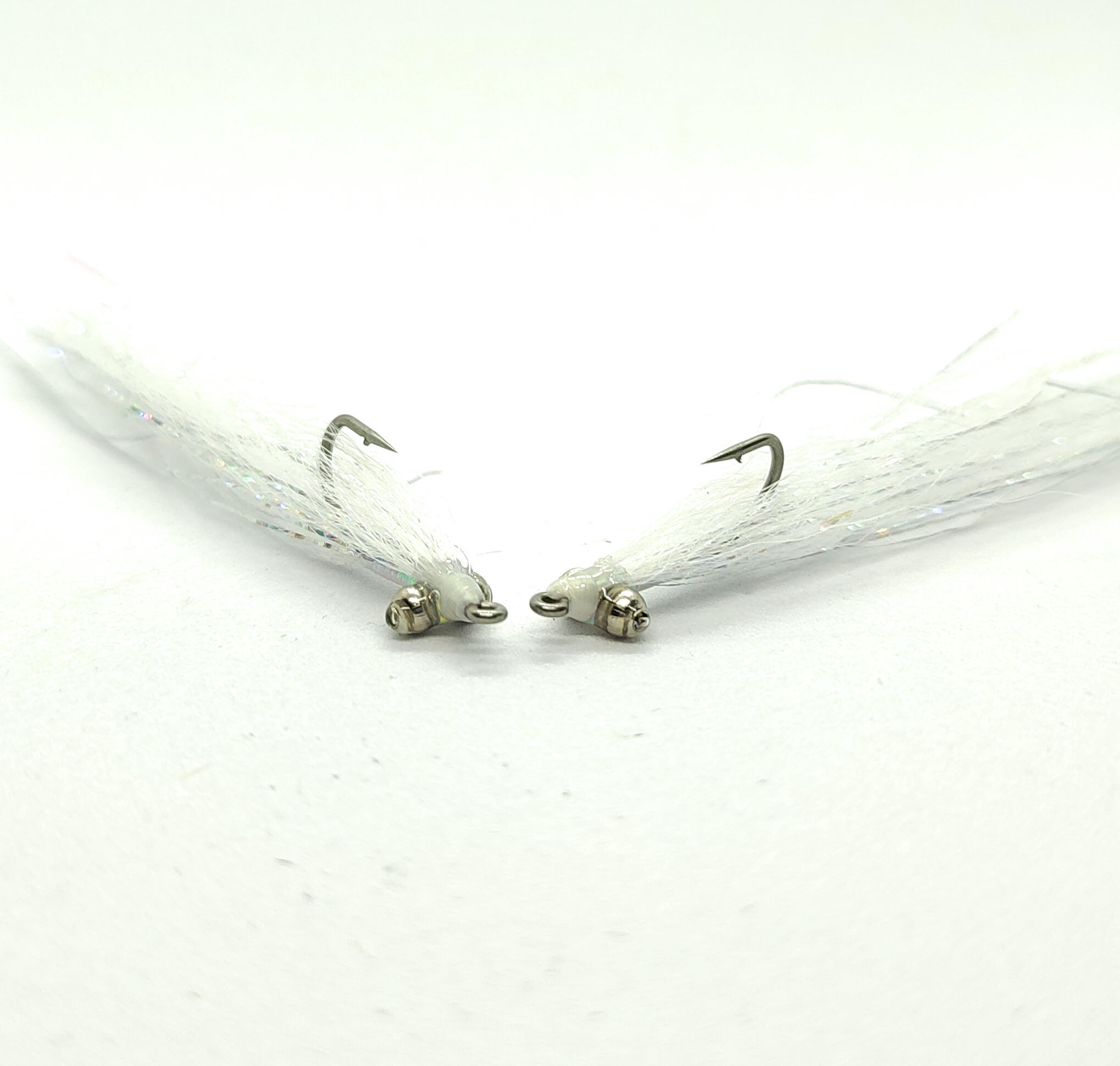 MFC Clouser Minnow White/Grey Fliege Meeresfliege Haken 2 4 6 Fliegenfischen