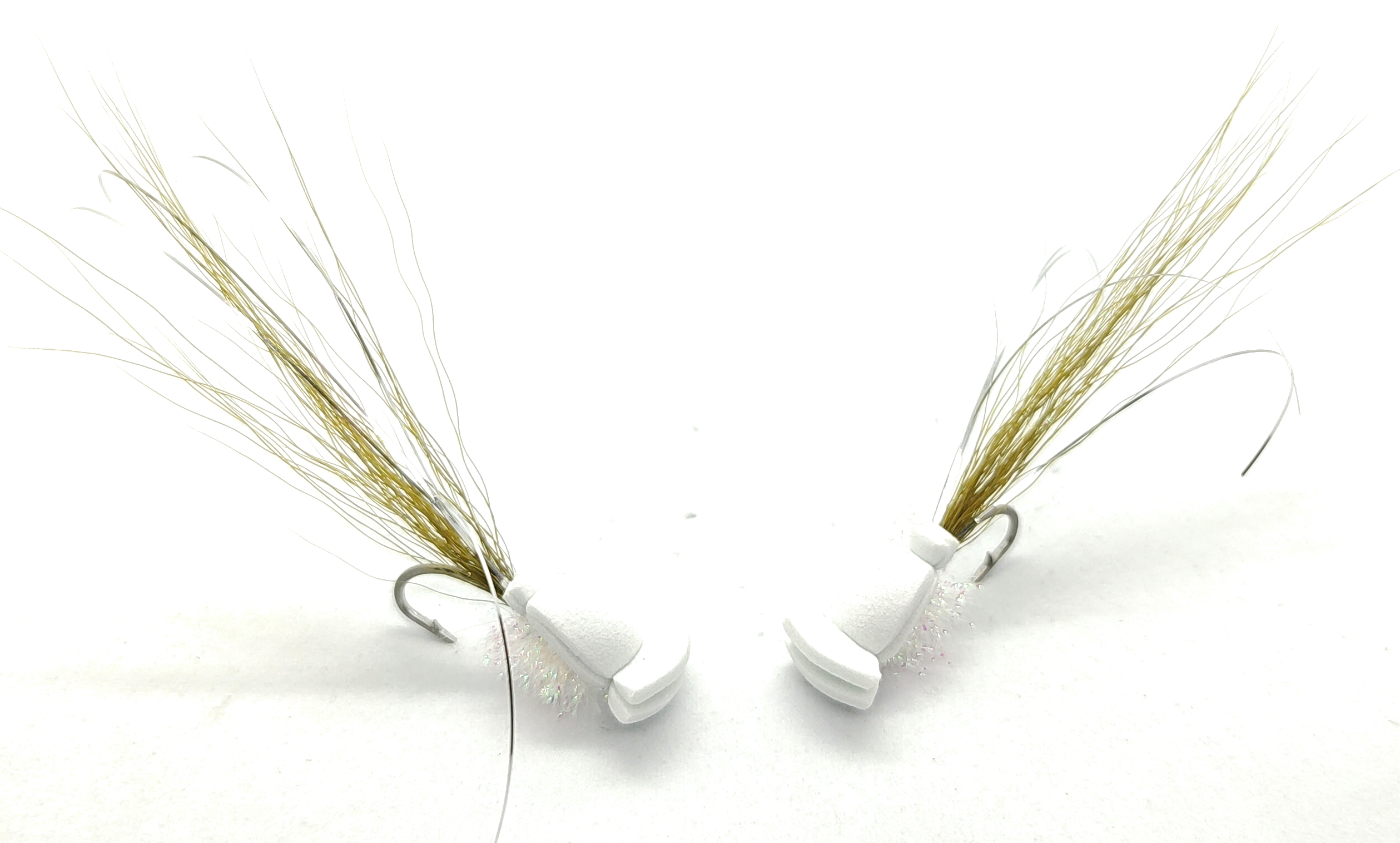 Gurgler White Olive mouches saltwater #1/0 #2 #4