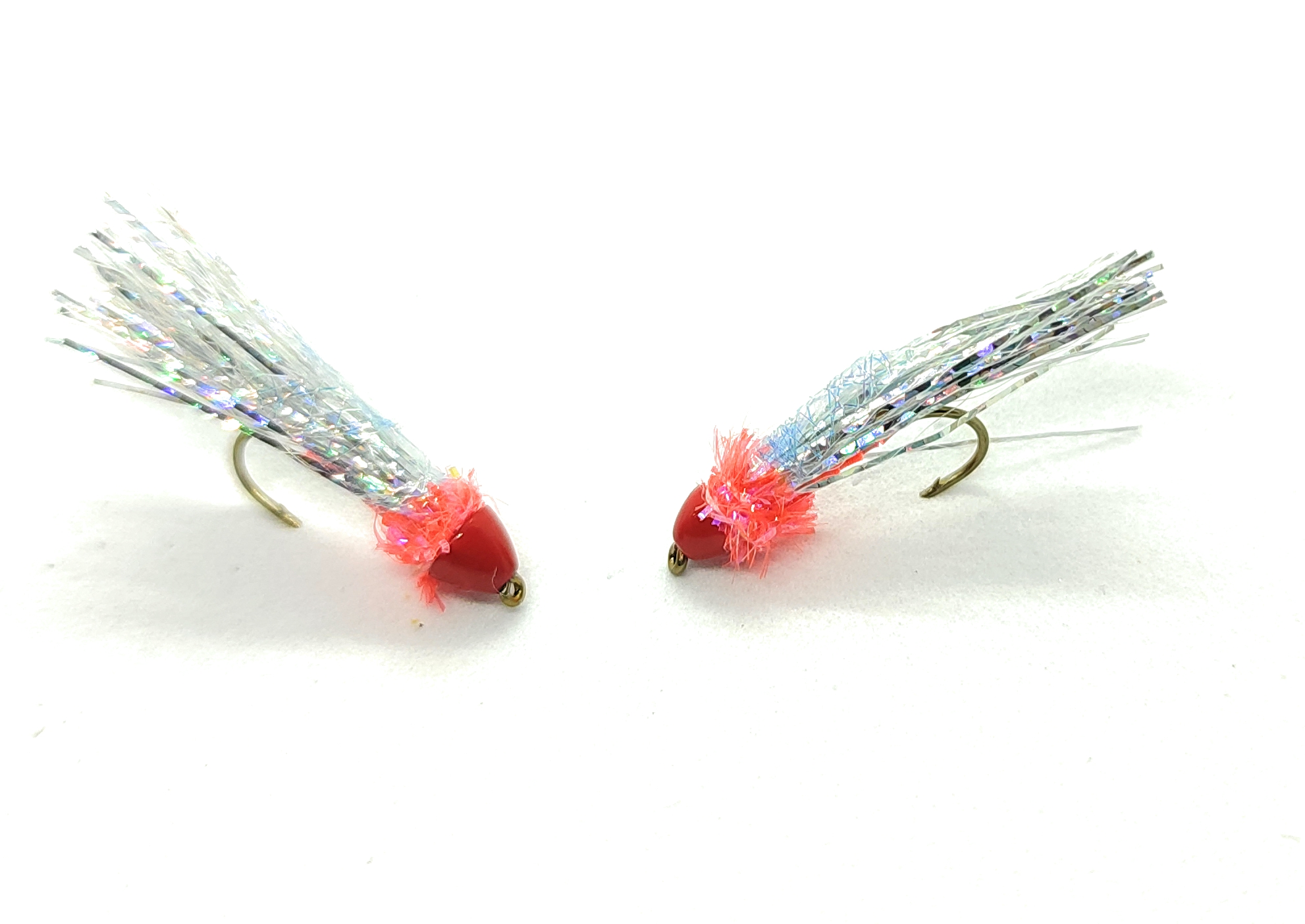 Cheppia Silver Red flies 3 pieces hook 6 8 10