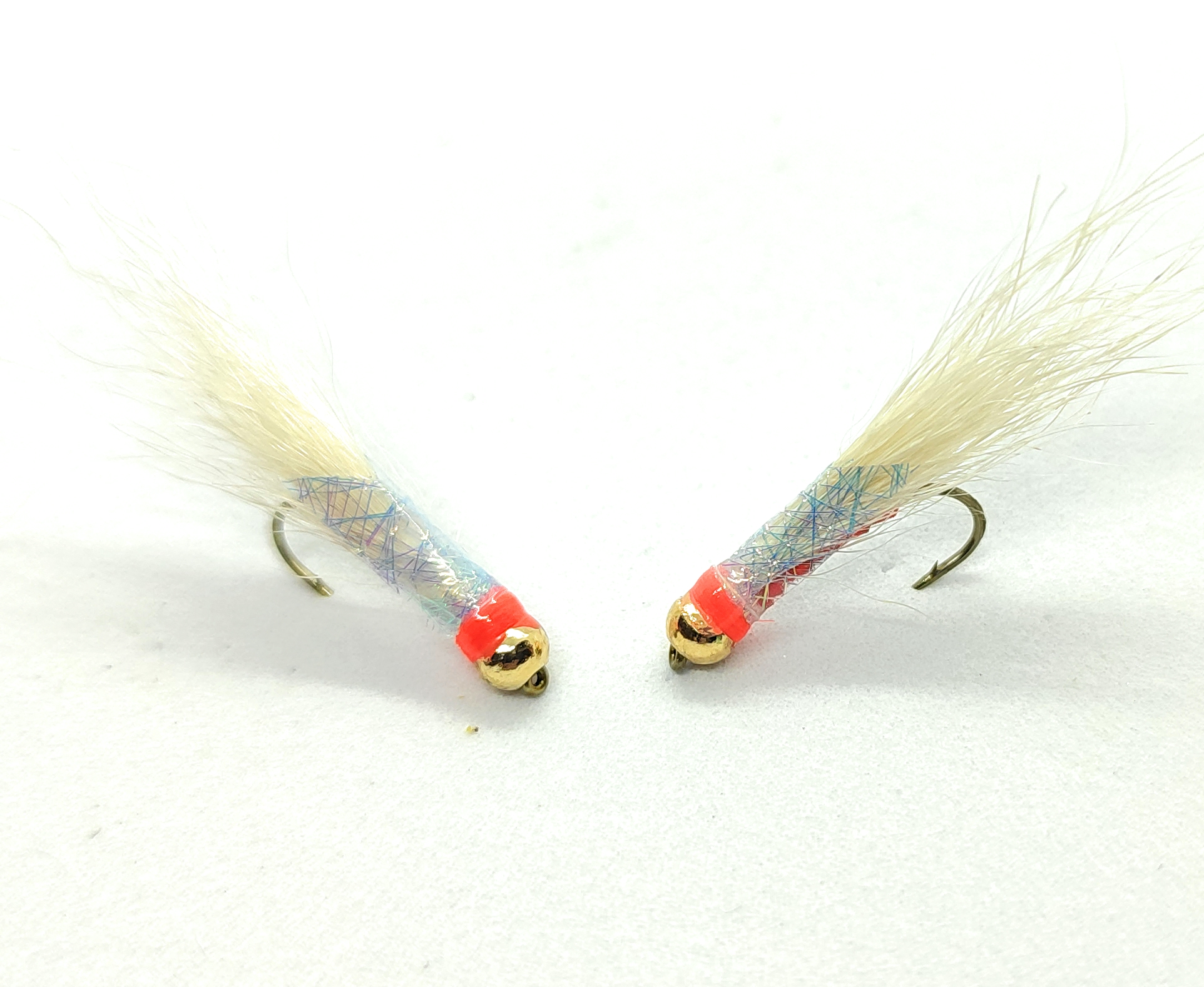 Mosche artificiali Cheppia White Red - 3 pezzi hook 6 8 10
