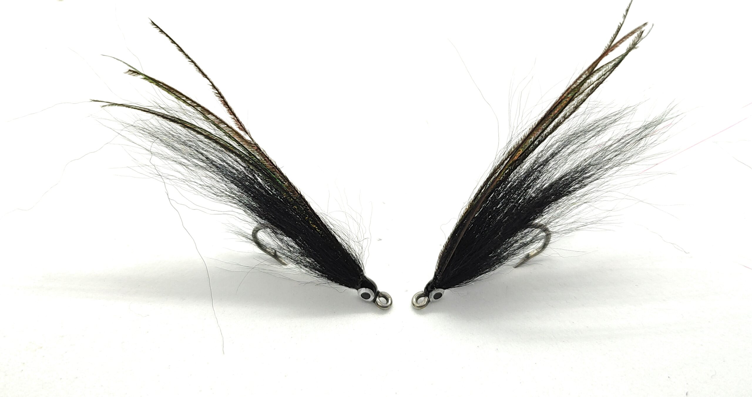 Ray's Fly Black Saltwater Fly - 2 artificiali mare, hook 1/0 2 2/0 3/0